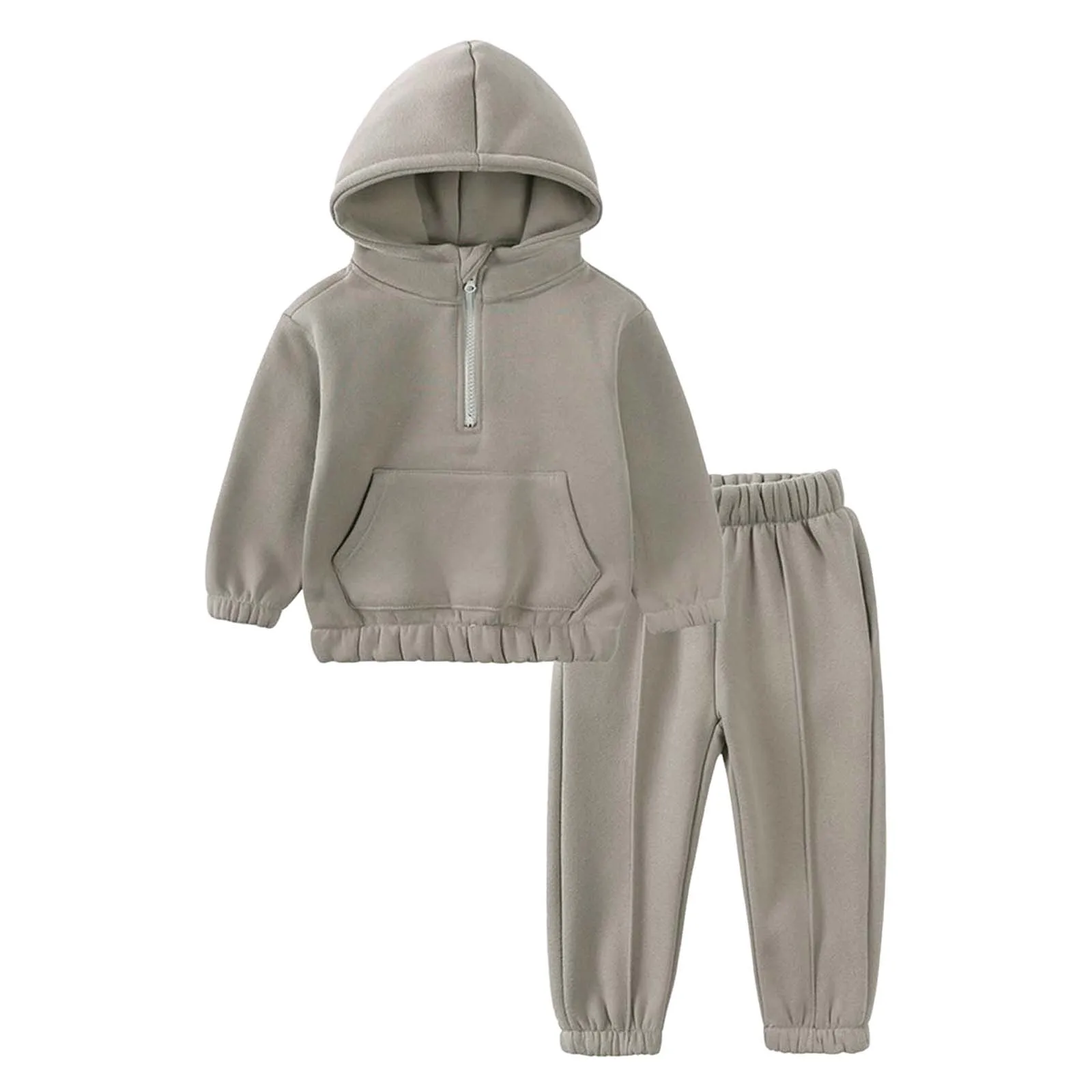 

Boy Summer Clothes Childrens Comfortable And Warm Simple Solid Colort Long Sleeved Hoodie Pants Casual Elephant Gift Baby