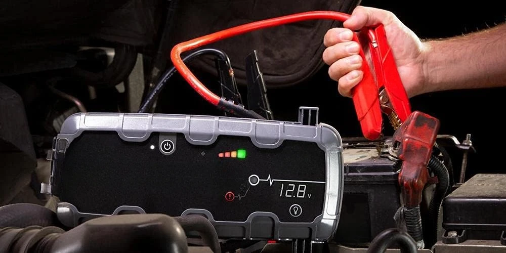 3000A UltraSafe Car Battery Jump Starter, 12V Battery Pack, Battery Booster, Jump Box, Portable Charger