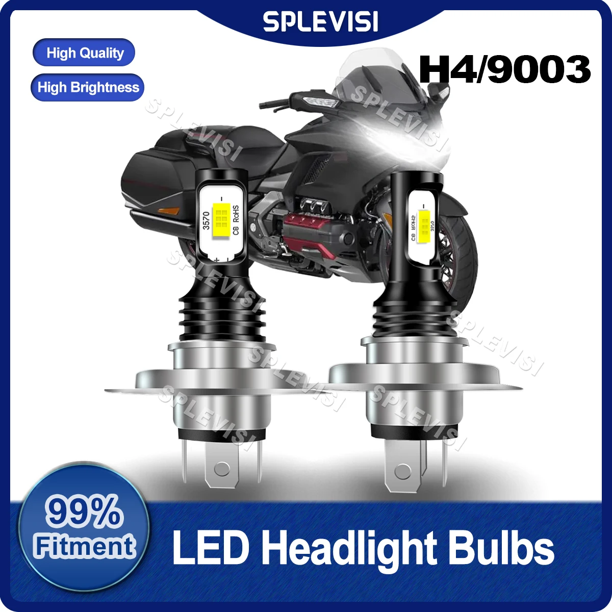 

2x Brightness LED Headlight Compatible For Honda GL1200A A - GOLD WING ASPENCADE Honda VF700S A - SABRE Xenon White Moto Bulbs