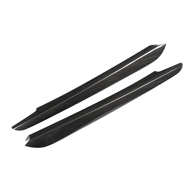 ABXN-For BMW X5 F15 2014-2018 ألياف الكربون الحقيقية وحدة التحكم المركزية والعتاد التحول لوحة الجانب شرائط الكسوة 1 زوج أغطية السيارات الداخلية