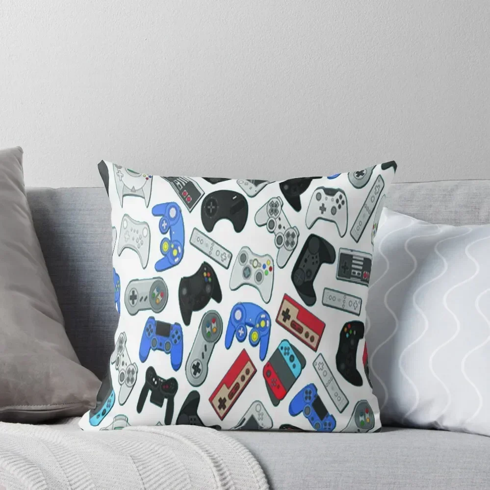 

Video Game Controllers Throw Pillow Couch Cushions Luxury Cushion Cover Cushion Cover For Sofa Rectangular Cushion Cover pillow