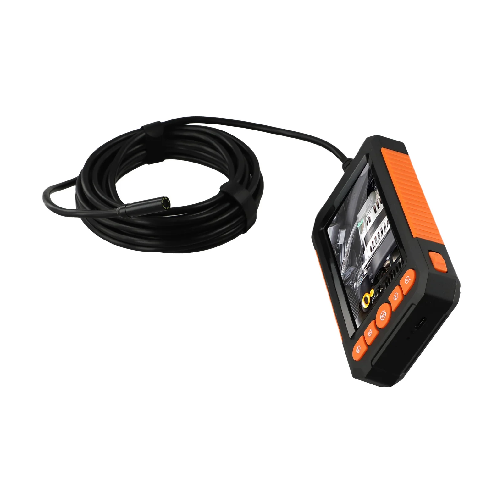 بوريسكوب فيديو رقمي مع شاشة 4 3 بوصة IP67 مقاومة للماء وعدسة مزدوجة للفحص الشامل في أي مكان