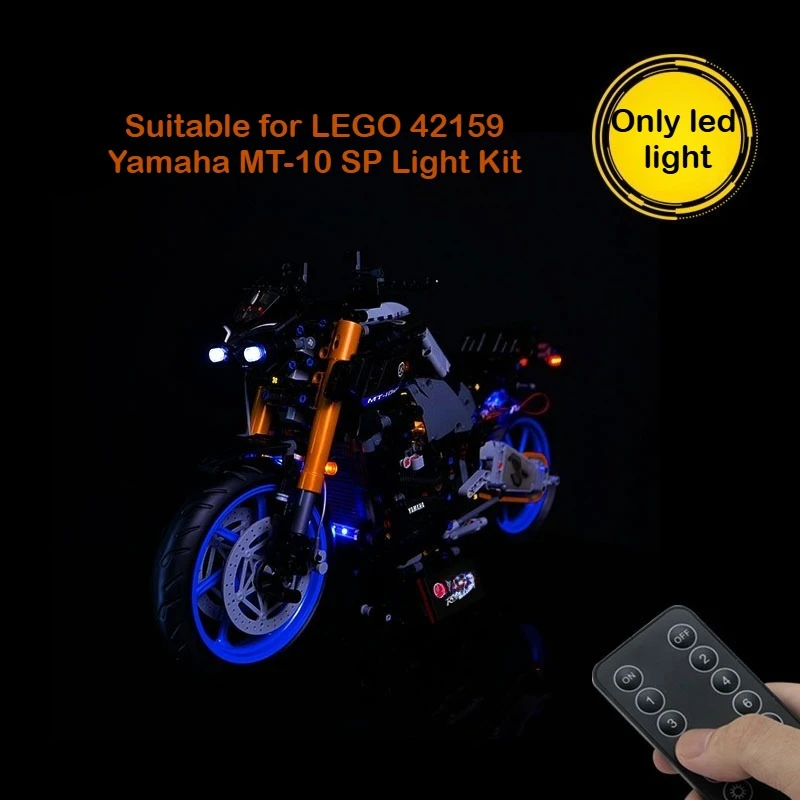 

Не включает модель, набор светодиодных фонарей для Yamaha MT-10 SP 42159, строительные блоки, кирпичи, набор игрушек для ламп «сделай сам»