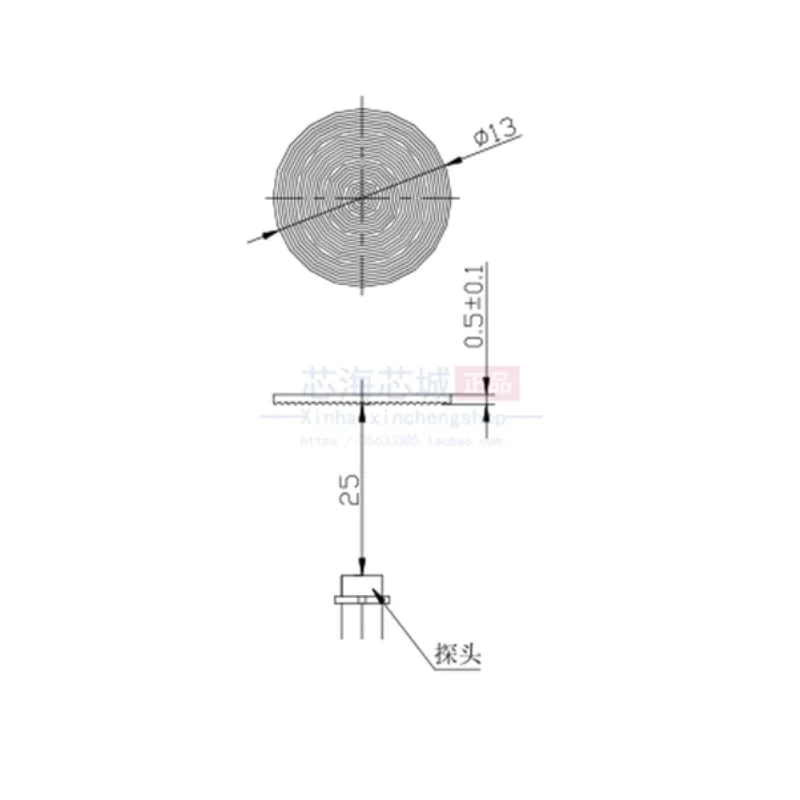 10PCS Diameter 13mm Optical PIR HDPE Human body Infrared Induction Fresnel Lens Focal Length 25mm Far Sensing Distance 16m