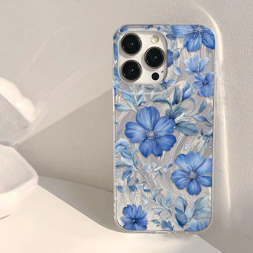

INS Fashion Floral Pattern Phone Case For iPhone16/15/14/13/12/11/ProMax/Pro/Plus Fashion Friend Gift Aesthetic Phone Case