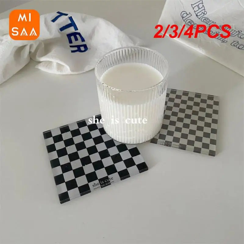 2/3/4PCS Non-slip Coaster Wide Range Of Uses Heat Insulation Restore Ancient Ways Multi-purpose Heat Insulation Pad Chessboard