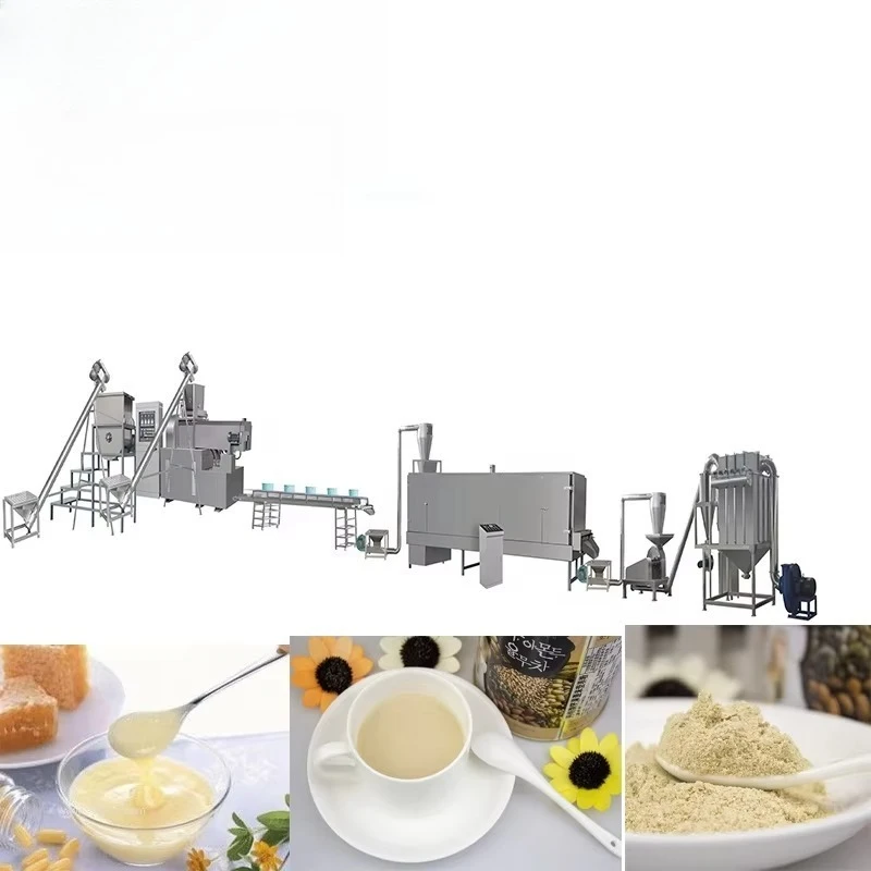 Automatic Baby Food Extruder Industrial Production Line for Puree Instant Porridge Nutritional Powder Customized