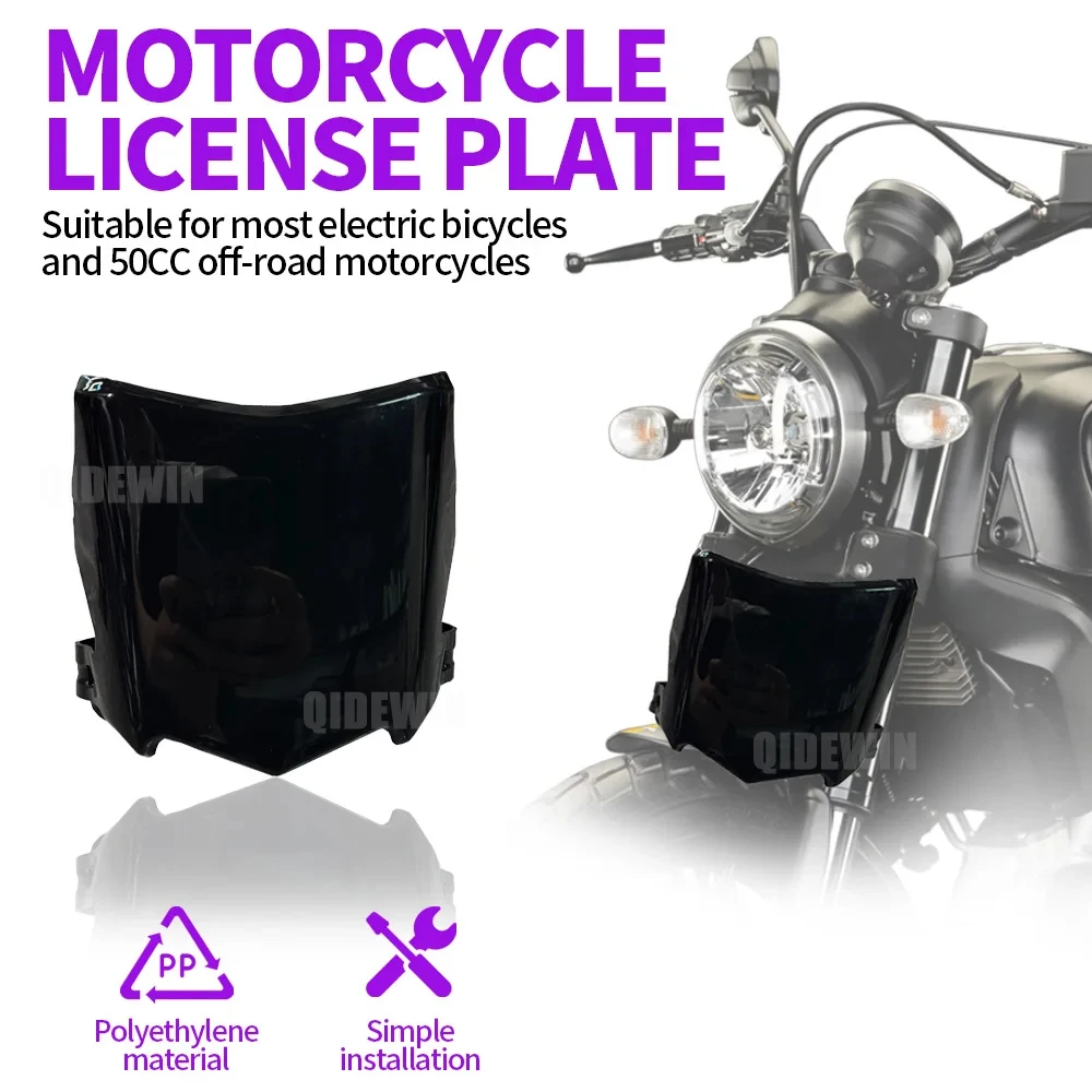 Front License Plate For Surron S X Motorcycle Accessories Number Plate For Stark Varg Talaria Sting Q20 Electric Dirt E Bike