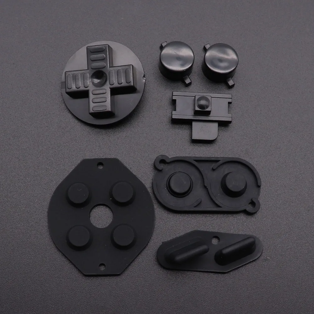 Multi-Color Buttons for Gameboy Classic GB Keypads for GBO DMG DIY for Gameboy A B buttons and Rubber Conductive D-pad Buttons