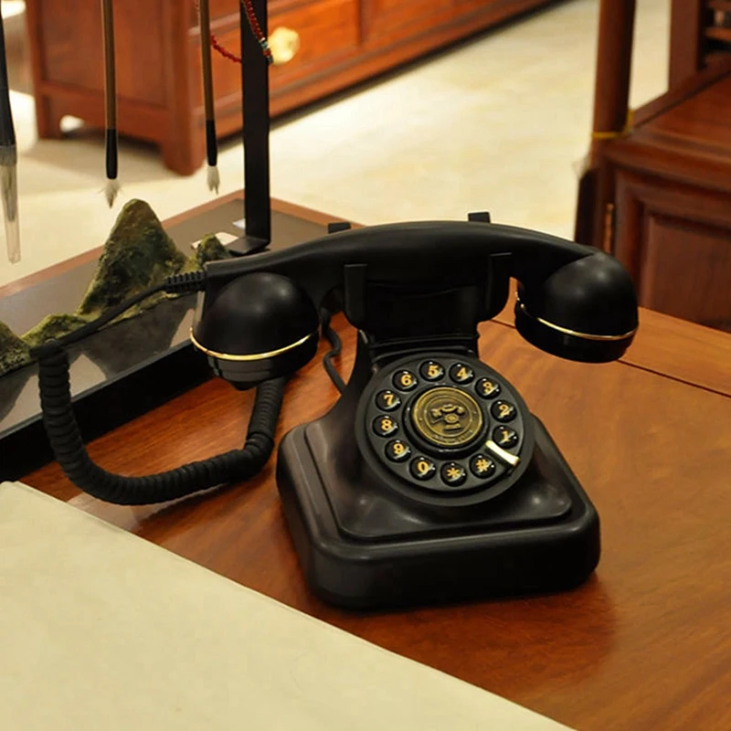 Libro de mensajes de Audio de boda Retro europeo, decoración de mensaje de bendición de voz de cumpleaños, teléfono, libro de invitados de voz