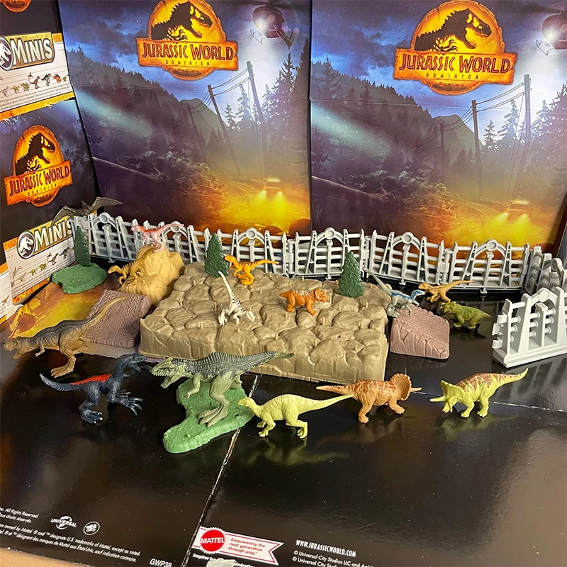 Jurassic World Dominion Minis On The Go Dinosaur Danger Set 15pcs Set 31pcs Set Minifigure Set Rich Scene Educational Toys Kids