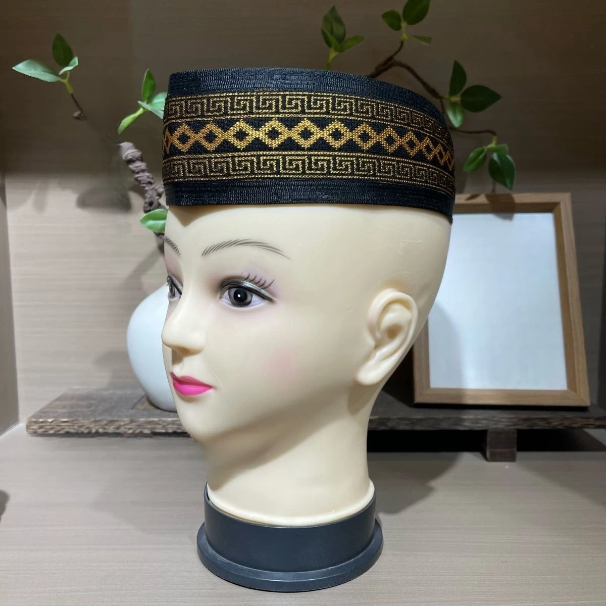 Casquettes de bateau malaisiennes pour hommes, chapeau de prière turc, maille de luxe islamique, noir, livraison gratuite, produits fiscaux musulmans, vêtements Kufi, 03389