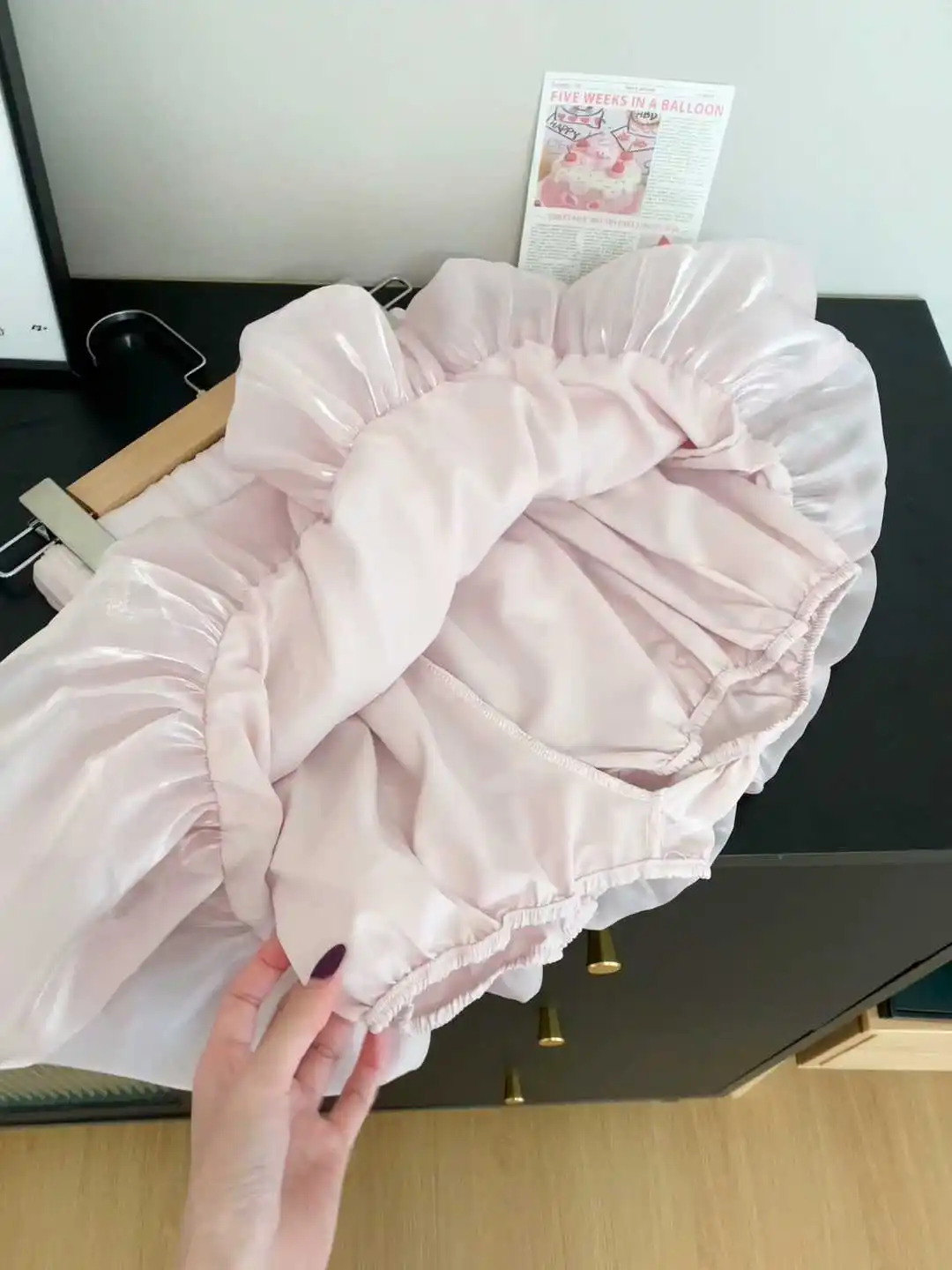 Women's Pink A-line Skirt Vintage Aesthetic Y2k Bow Mini Ballet Skirts Harajuku Short Skirts 2000s Cutecore Clothes 2025 Summer