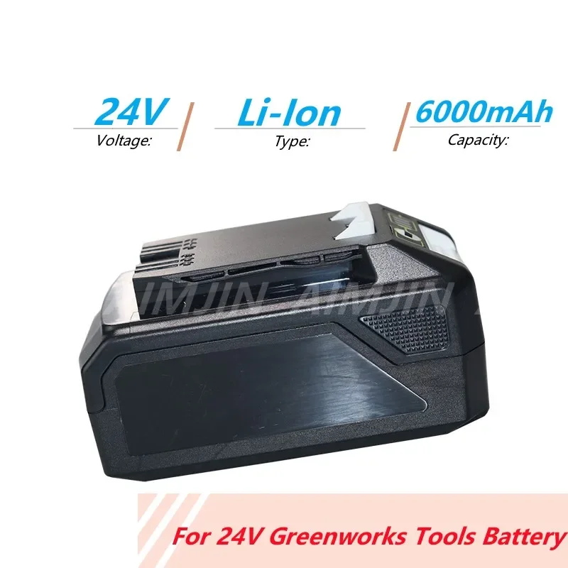 for Greenworks Battery 24V 6.0AH for Greenworks lawn mower Li-Ion Battery (for Greenworks Battery) Electric tool Replace battery