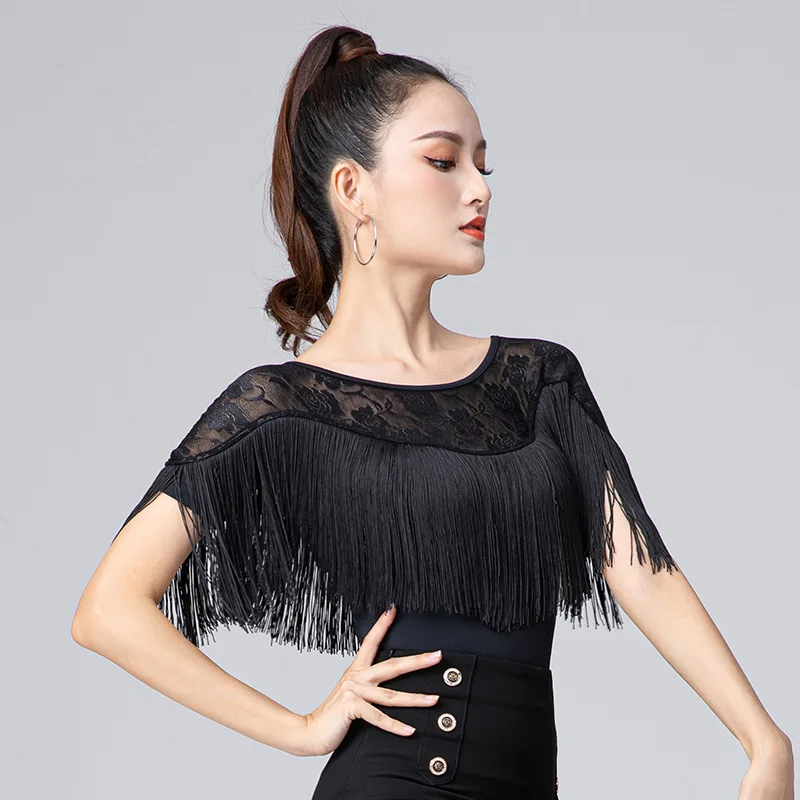 Modern Latin Dance Costume Dancing Clothes Form Training Female Teacher Training Walk Show Etiquette Modern Dance Top