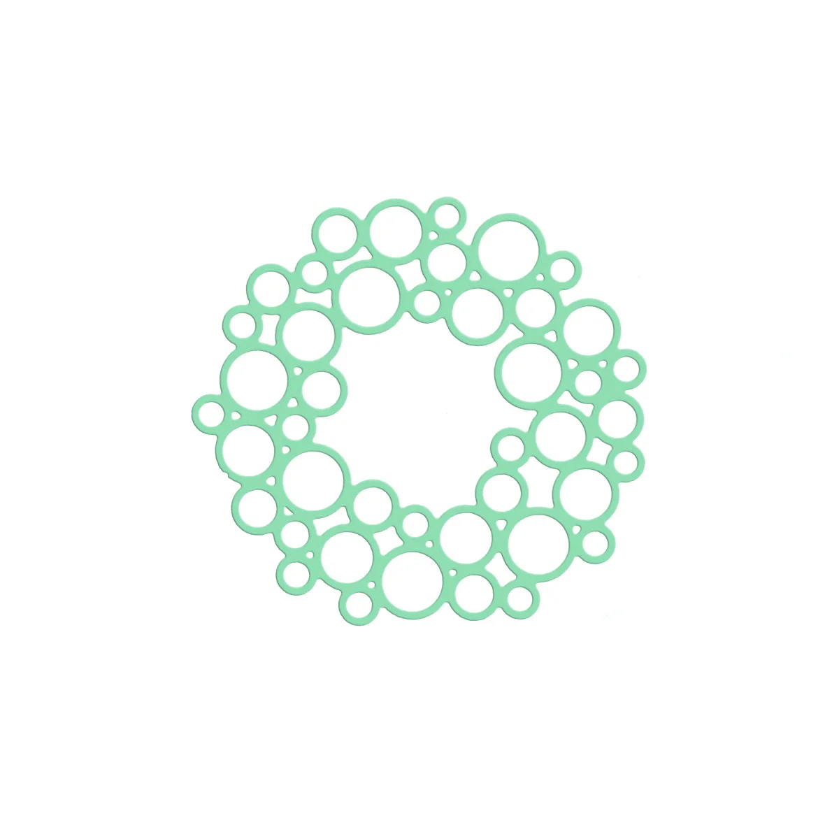Bubble Wreath Pattern Metal Cutting Die For Scrapbooking Papercraft Decorating Clipart Handmade Card Cuts Punch Stencil