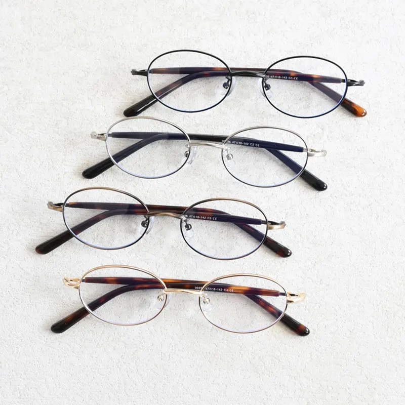 Mimiyou Retro-Stil Ovale Brillengestelle für Damen, Blaulichtfilter Optische Brillen für Herren, Brillengestell mit Klaren UV400 Computerbrillen – Detail 2