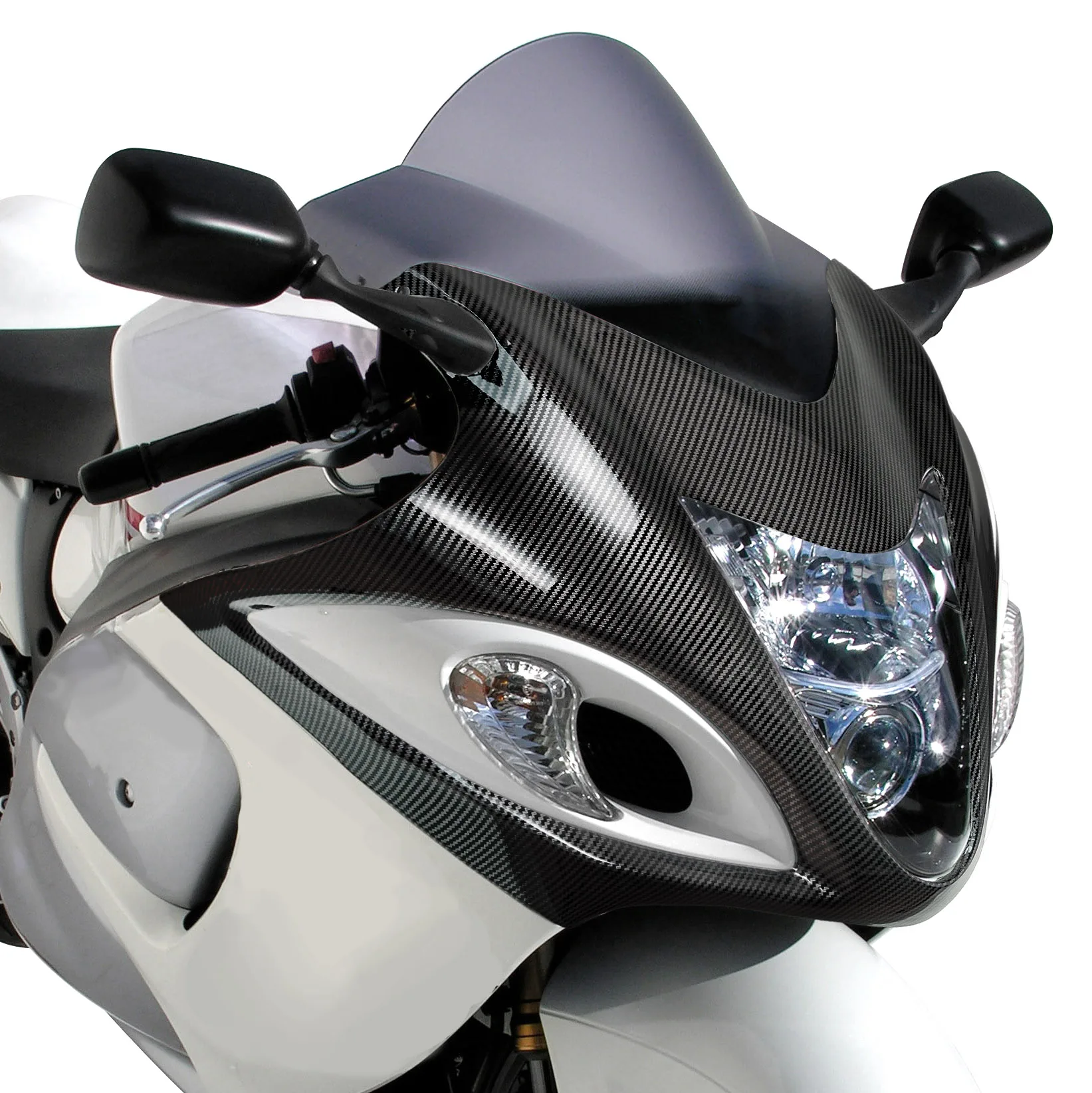 Carbon Fiber Pattern Front Nose Headlight Fairing Cover Cowl for suzuki hayabusa gsx-1300r gsx1300r 2008-2020