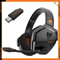 Earphones NUBWO G06 Dual Wireless Gaming Headphones with Microphone FPS Headphones for PS5 PS4  PC 2.4GHz Wireless Bluetooth