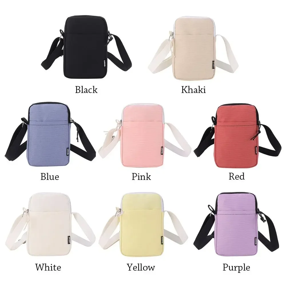 Simple Canvas Zipper Purse Crossbody Bag Handbag Shoulder Bag Phone Bag image 6