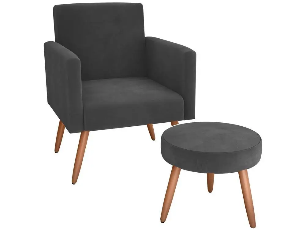 Dekorativer Sessel mit modernem Matrix-Puff