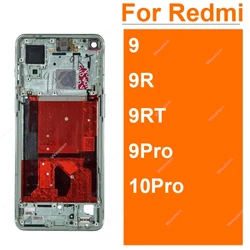 Middle Frame Housing For Oneplus 1+ 9 9R 9 Pro 10 Pro 9RT 5G Front Cover Middle Housing Bezel with Side Button Replacement Parts