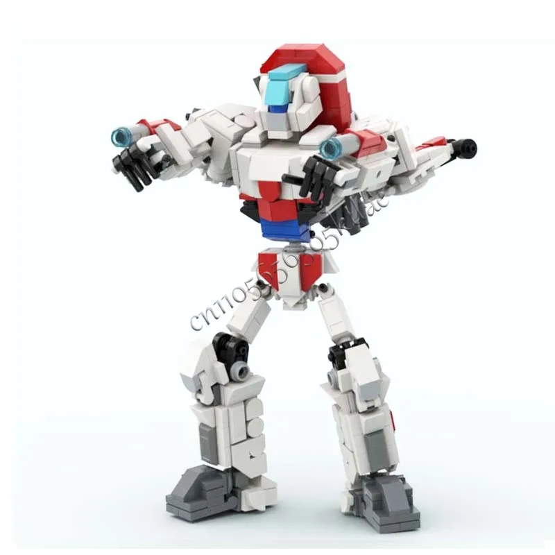 416 ELEMENTÓW Brickheadz Jet Blaze MOC Personalizowany Modułowy Model z Klocków Edukacyjny Projekt Popularna Zabawka DIY Prezent na Boże Narodzenie