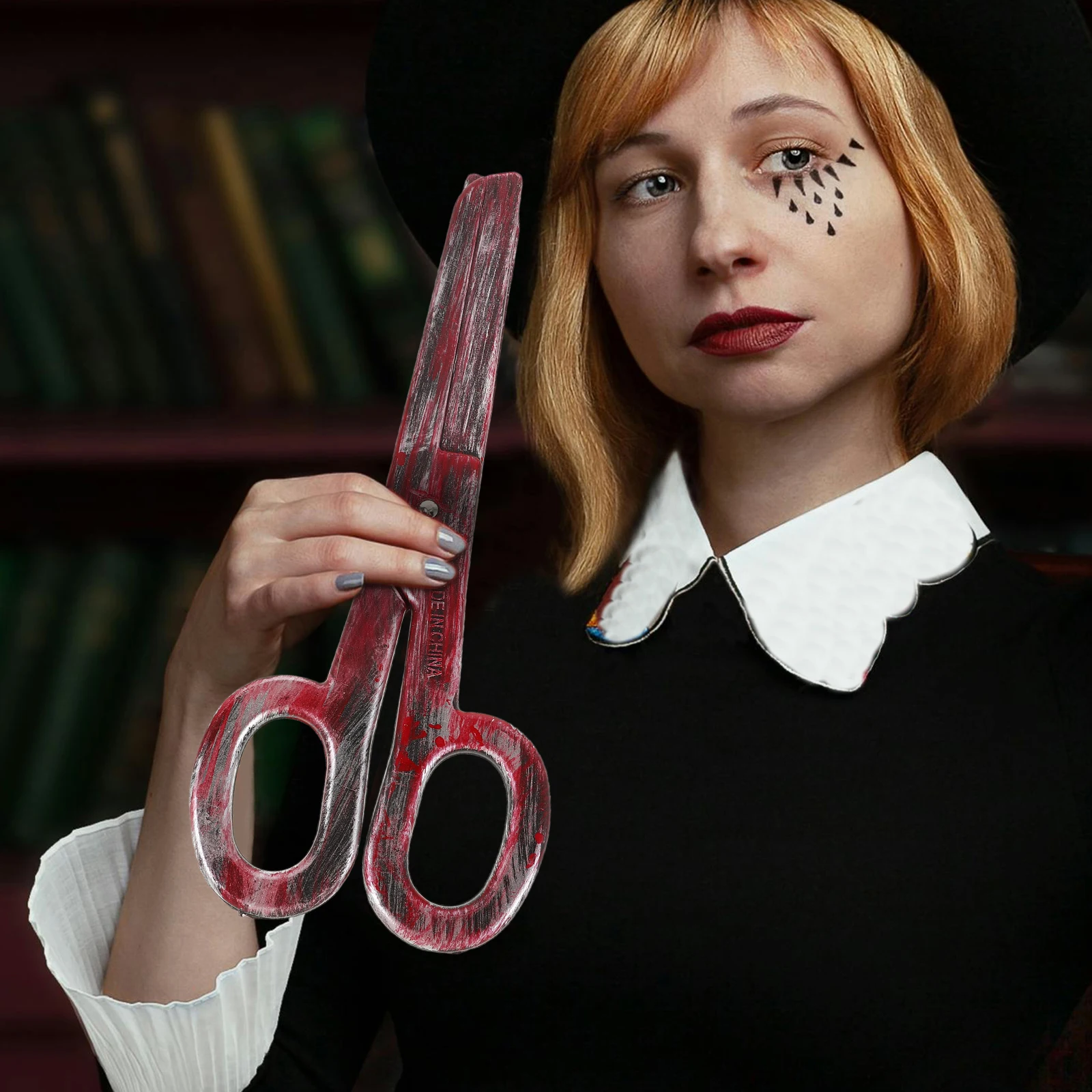 

Scissor Prop Decor Clown Scissors Dress up Performing Decorative Plastic Photo