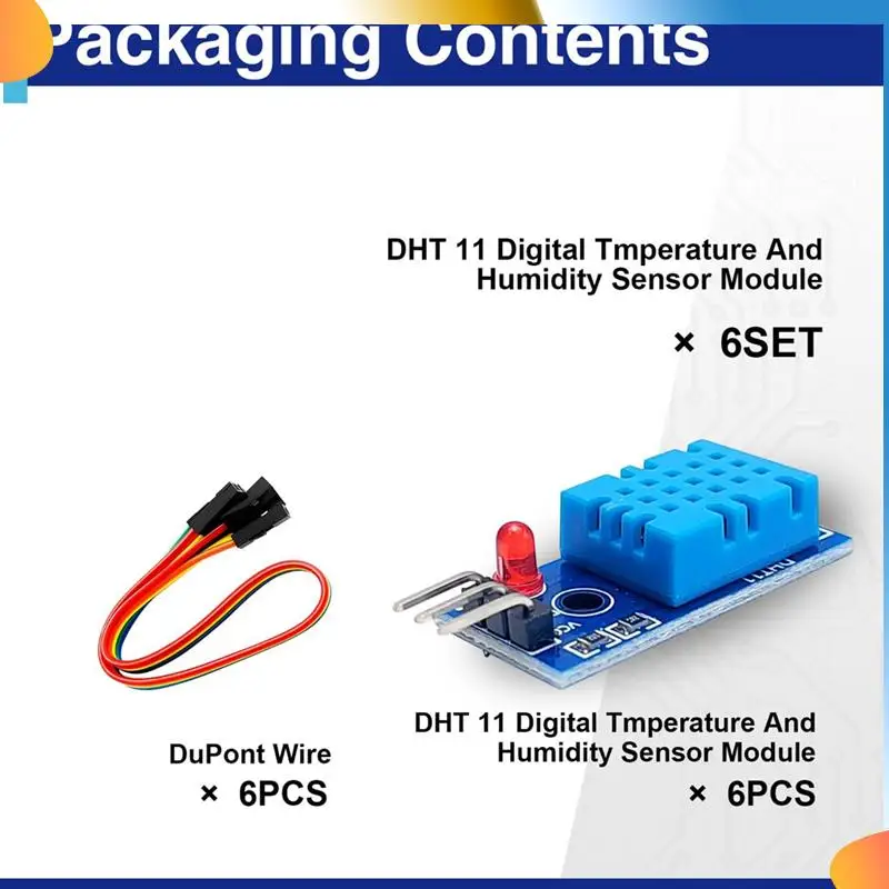 B48A Sensor de humedad digital Sensor de temperatura y humedad Módulo de sensor de humedad DHT11