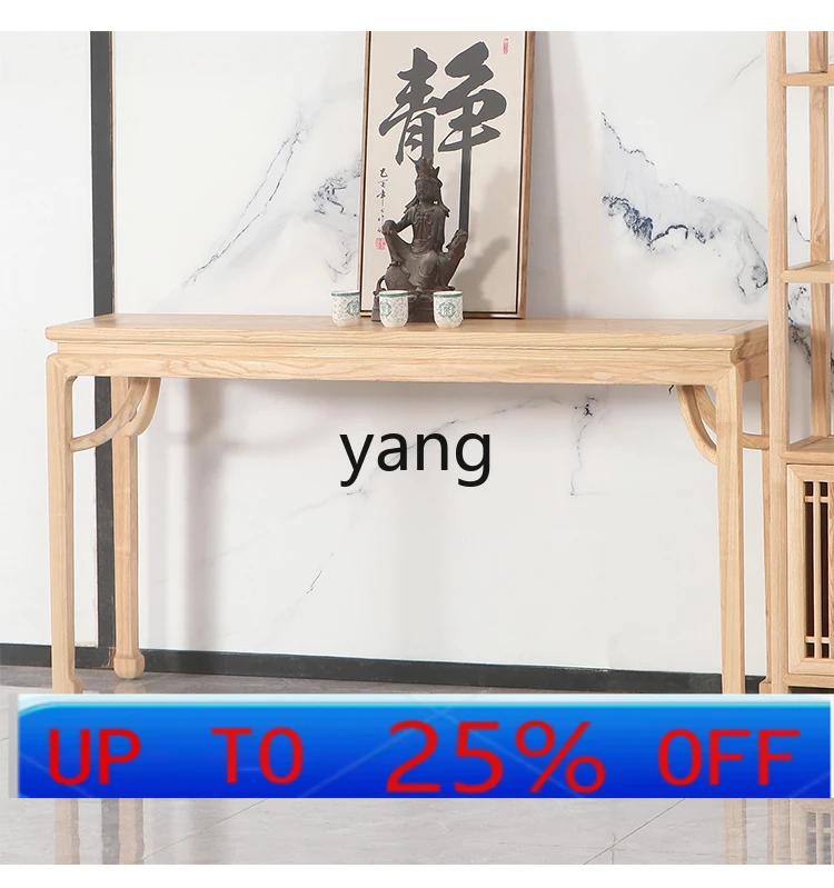 

LH new Chinese solid wood counter ash wood entrance cabinet end view counter entrance