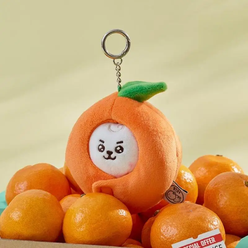 Anime Cartoon Bt21 CHIMMY COOKY Plush Toy Creative New Orange Party Plush Doll Backpack Keychain Accessories Gift for Girls view 5