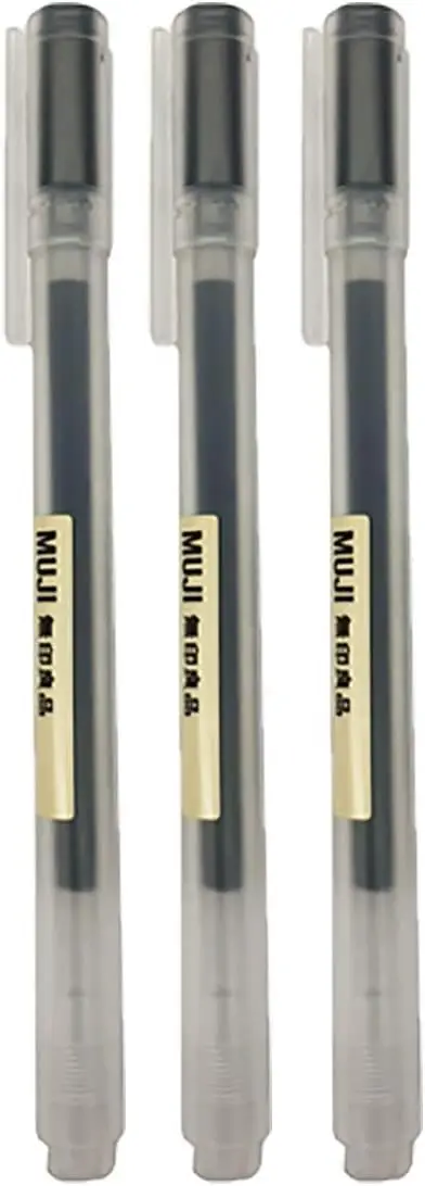 

Gel Ink Ballpoint Pen, Black, 0.5mm, Fine Point, Pack of 3