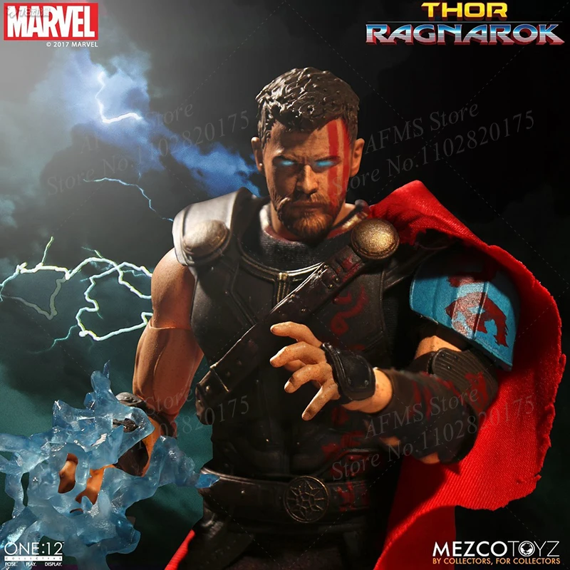Mezco 1/12 Scale Collectible Figure Gladiator Thor Chris Hemsworth God of Thunder 6Inch Male Soldier Action Figure Body Toys
