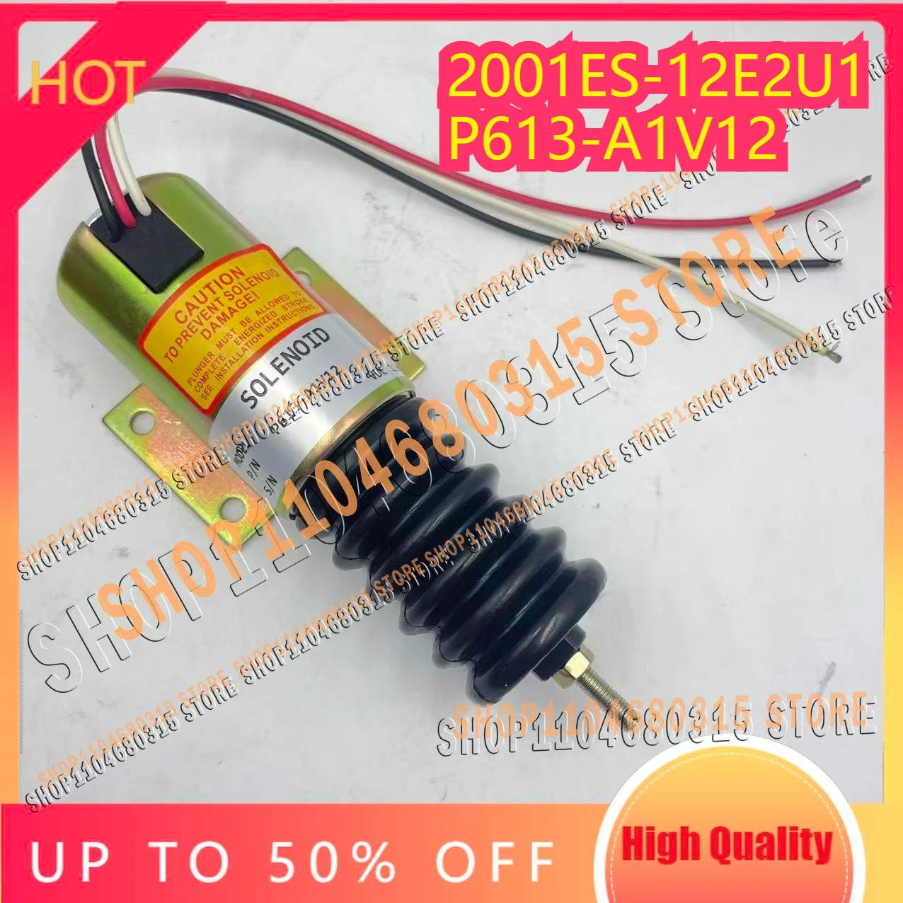 

Электромагнитный клапан остановки двигателя 12В высокого качества для дроссельной заслонки P613A1V12, соленоид отключения подачи топлива 2001ES-12E2U1 P613-A1V12