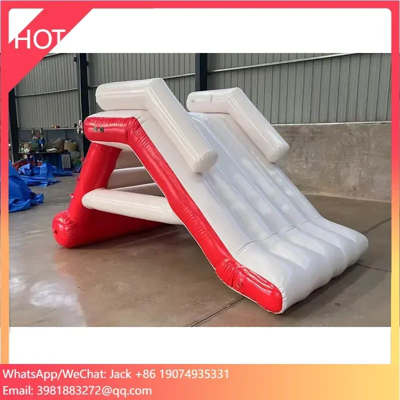 Water Amusement Facilities Pvc Inflatable Water Slide Climbing Wall Floating Bridge For Kids