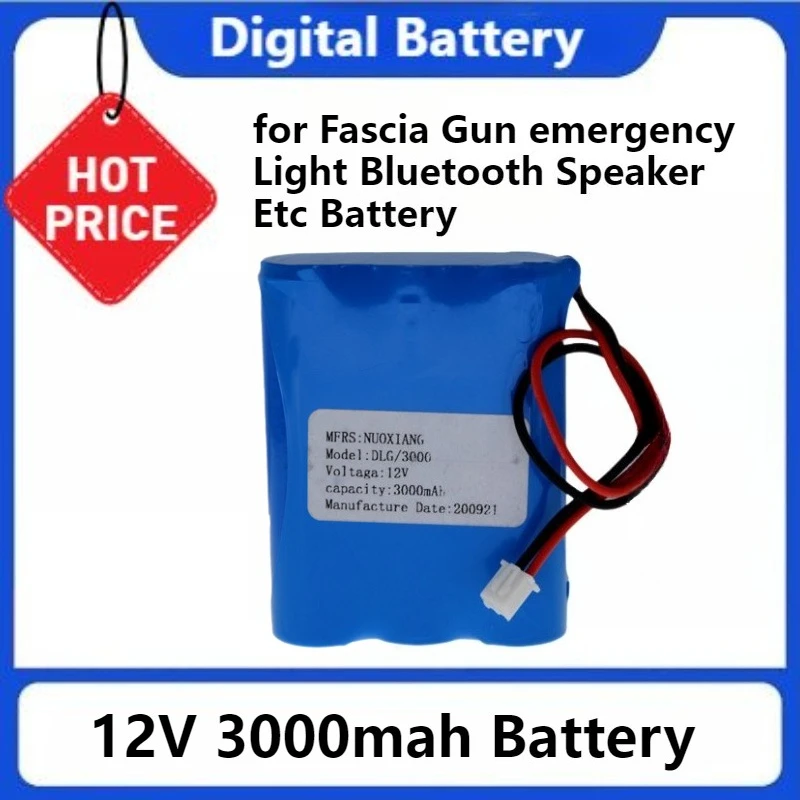 

For Fascia Gun Emergency Light Bluetooth Speaker Etc 11.1V 2600mah 18650 Li-ion 3S1P Battery Pack Rechargeable Batteries Used