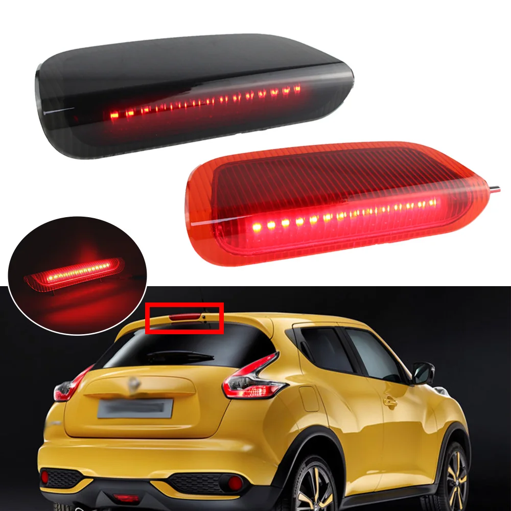 1PC 12V Car 3RD LED High Mount Brake Stop Light Tail Light For Nissan Juke 2011 2012 2013 2014 OEM# 26590-1KA0B, 26590-1KA0C