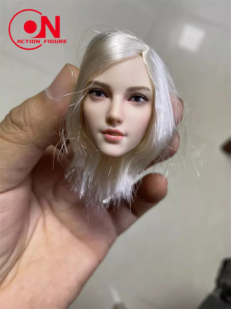 In Voorraad SUPER DUCK SET036 1/6 Soldaat Sexy Vrouwelijke Hunter Hoofd Carving Model Fit 12-inch Action Figure