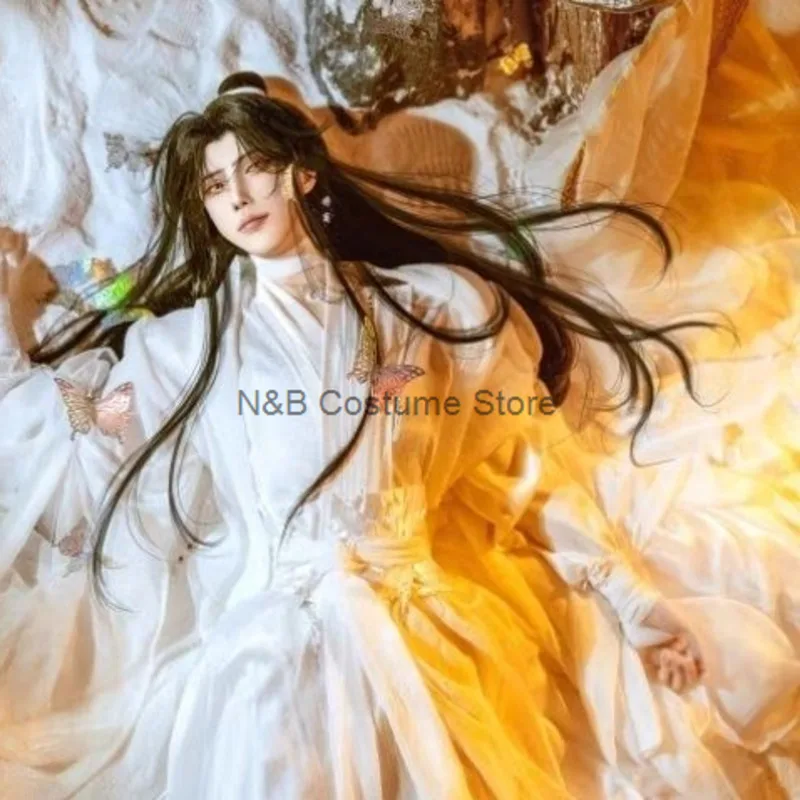 

Ancient Style Tian Guan Ci Fu Xie Lian White Costume Ancient Performance Costume Heaven Official's Blessing