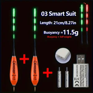 Intelligentes Elektronisches Angelset 5-teilig (2 Bissanzeiger+2 Wiederaufladbare Batterien+1 Ladegerät) Nachtangeln Hakenwechsel-Ladeset Karpfenangeln