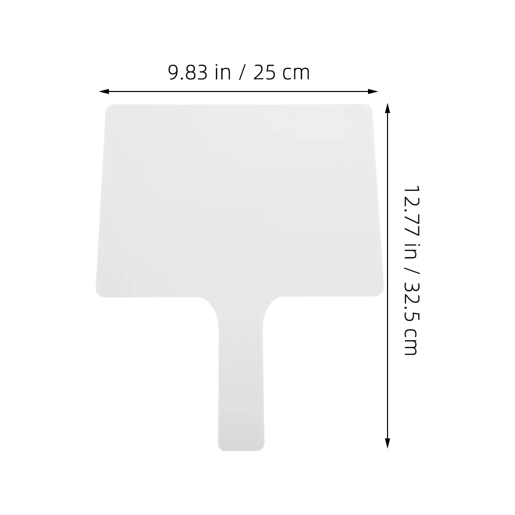 2Pcs Handheld Double-Sided Whiteboard Classroom Answer Paddle Dry Erase Board Portable Writable Marker Board