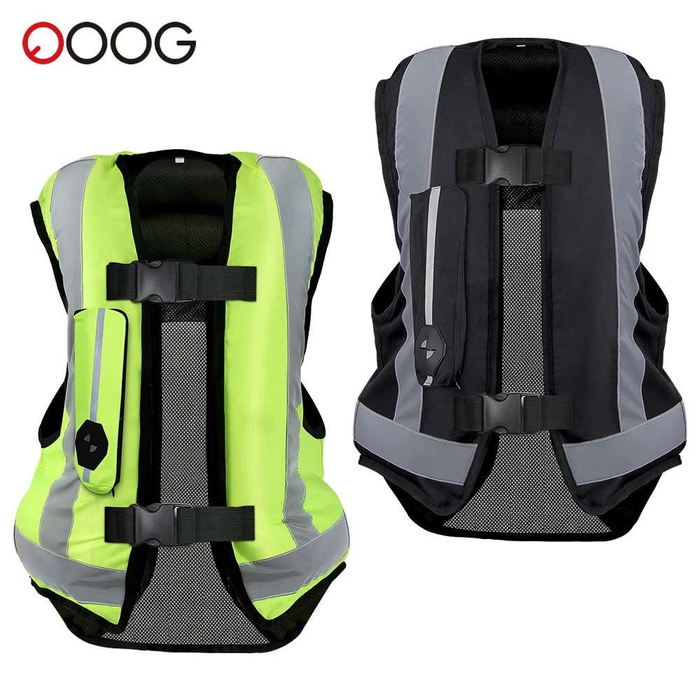 

Motorcycle Airbag Vest Anti-Fall Motocross Riding Protectors Motorbike Airbag Vest Night Reflective Moto Racing Clothing S-3XL