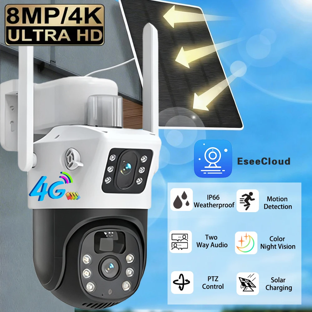 Solar Camera With 4…