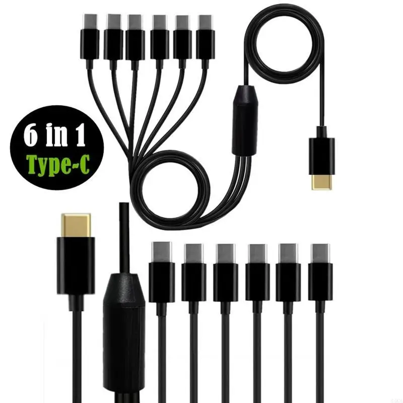 

G5GA 1 To 6 Charging Cable Portable Type-C to Type-C Adapter Cable Only for Charging