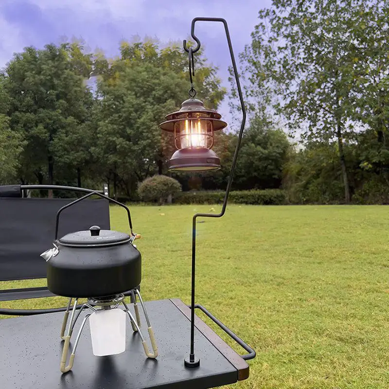 キャンプライトポールスタンドランタンライト用ポール付き軽量多用途ポータブル折りたたみホルダーテントグリルピクニック用