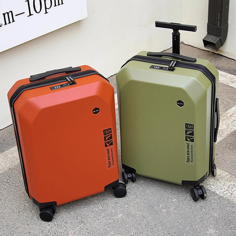 

26 inch Travel Suitcase Reinforced Pull Rod PC Material Wear-resistant Luggage 24 inch Trolley Case 20 inch Cabin Trip Suitcase
