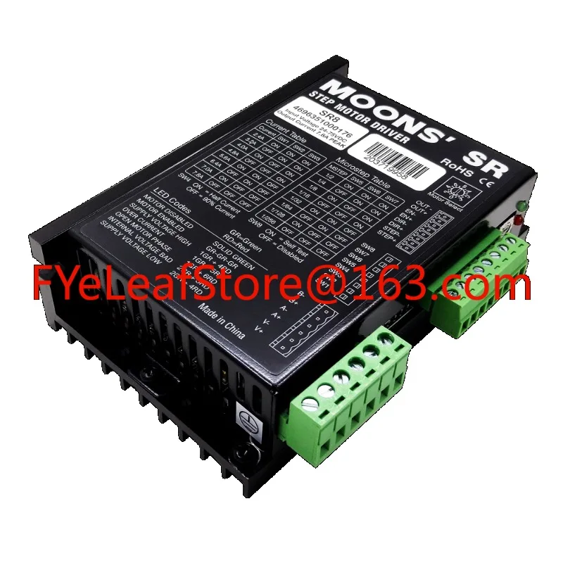 

1pc SR8 Stepper Motor Controller 2-phase Digital Stepper Motor Driver 24-70 VDC Max. 7.8A for 57 86 Series Motor