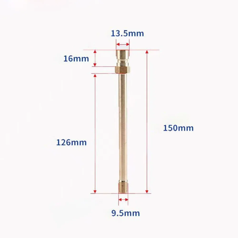 High Pressure Brass Brass Nipple Hexagon Nut Long Extension Water Coupler BSPT Thread Water Nozzle Mold Cooling