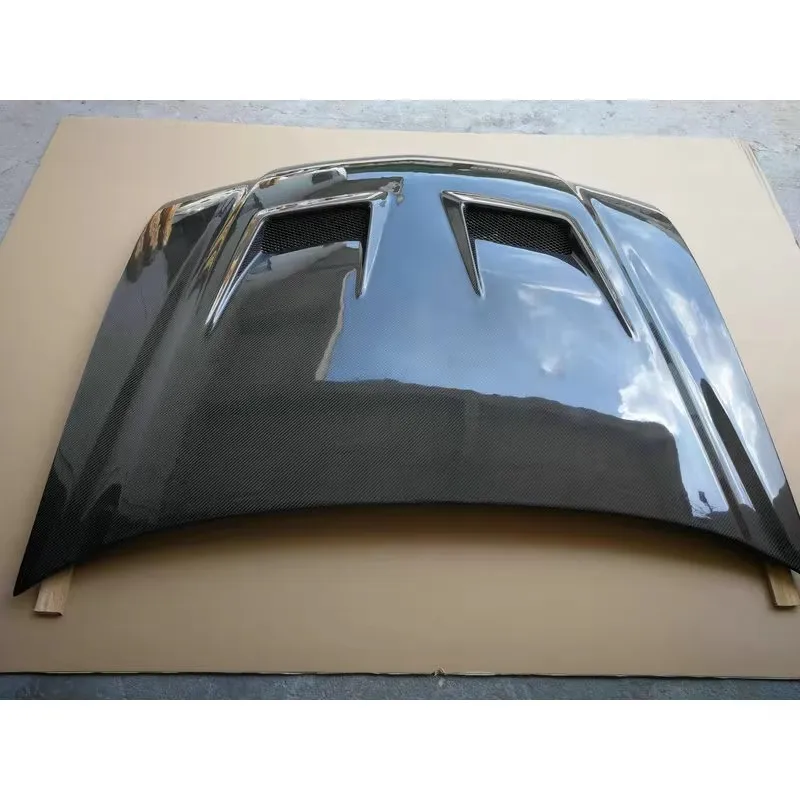 غطاء محرك حقيقي من ألياف الكربون لهوندا أكورد CL7 تحويل غطاء محرك السيارة خفيف الوزن نمط جديد #5