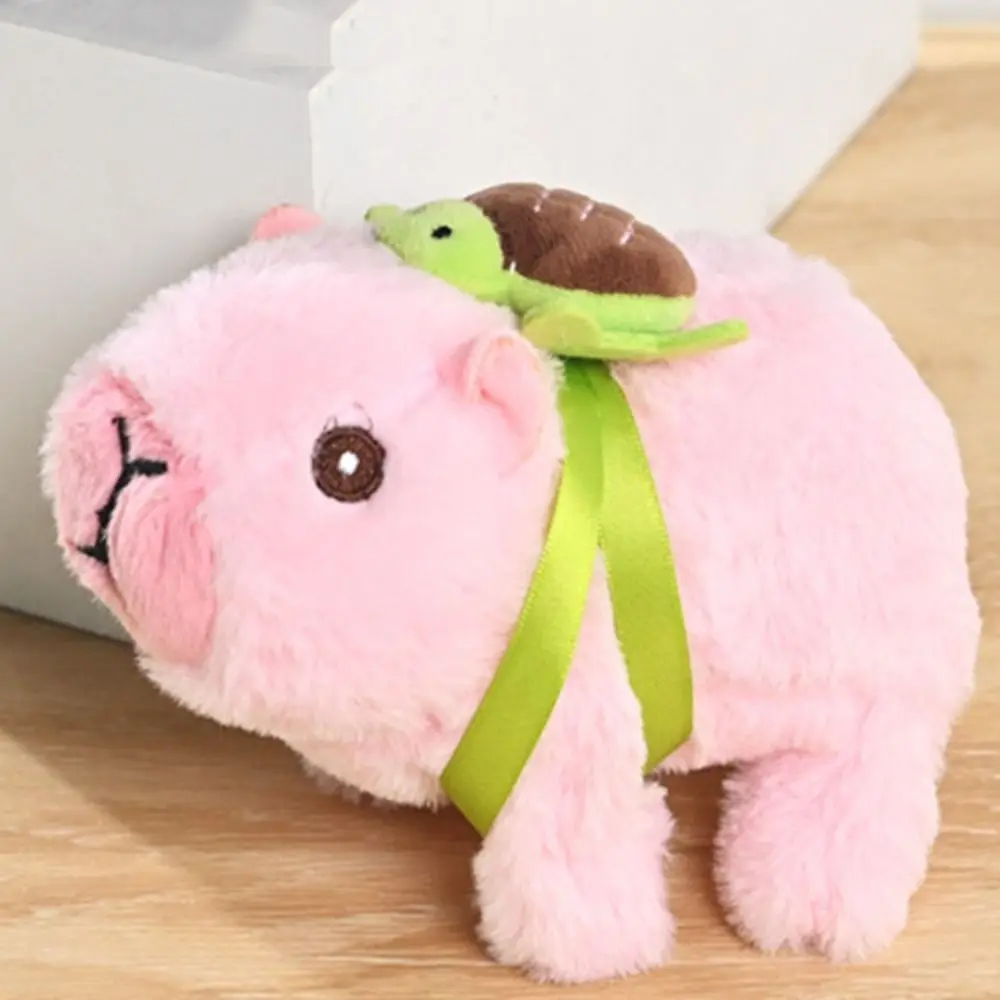 Can Bark Plush Electric Capibala Doll Can Walking Simulation Electric Capibala Plush Toy Lovely Cute Christmas Gift